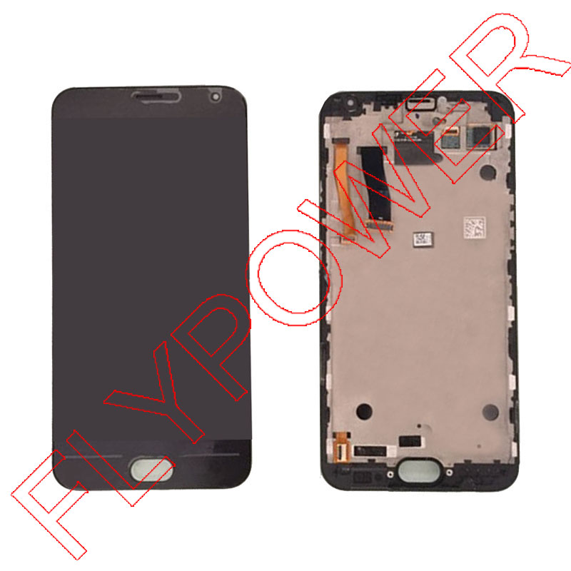 For MEIZU Mx5 LCD Screen Display with Touch Screen Digitizer with Frame assembly black color by free shipping