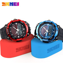skmei men s outdoor recreational diving watches LED display multi purpose military observer solar watch relogio