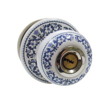 Ceramic lock the door when indoor European ball lock hold hand lock copper core  S-026