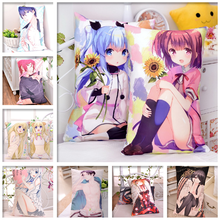 Zone-1 Moeyu Anime 24-PCS Japanese Otaku Hugging Body Pillow Case Cover Bedding Pillowcase Cushion 2WAY Fabric 35*55cm