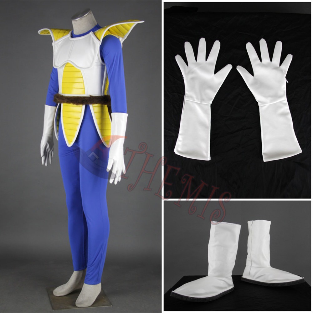 Athemis Vegeta III Jumpsuit Dragon Ball Z Cosplay Blue Tight fitting Clothes Fighting Costumes High Quality