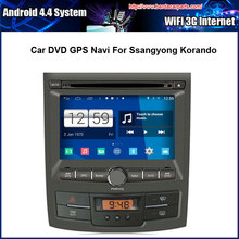 Android 4.4.4 1024*600 Capacitive Screen 1.6G CPU Quad Core Car DVD GPS For Ssangyong Korando