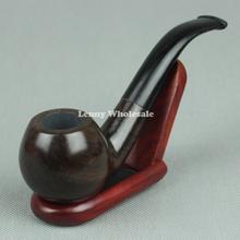 10Tools Gift Set 15cm Ebony Wood tobacco Smoking Pipe 9mm Filter 15cm handmake Smoking Pipes Brown Color Straight