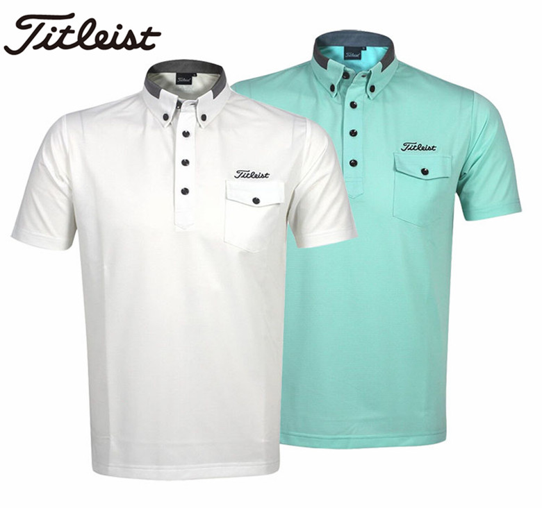 2016 new titliest golf GOLF Shirt Short Sleeved men’s clothing summer sweat absorption and fast dry