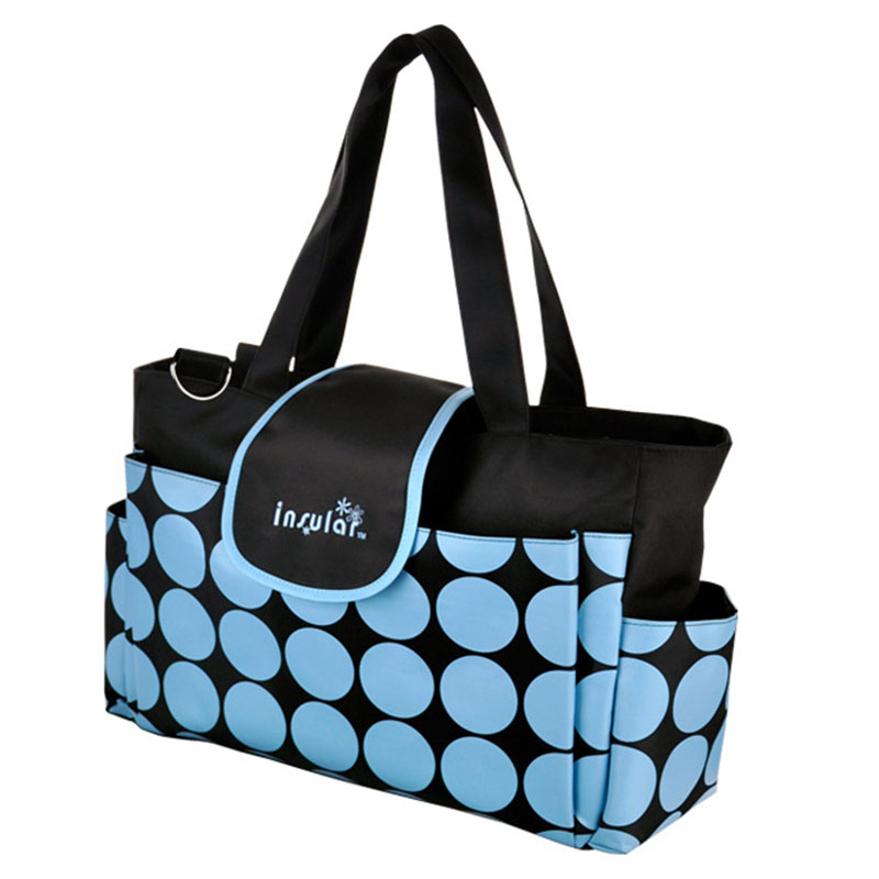 Retro Dot Mummy Diaper Bag Large Capacity Shoulder Bag For Mother font b Baby b font