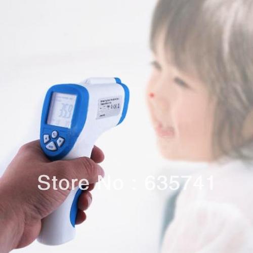 LCD Non Contact IR Laser Gun Infrared Digital Thermometer Baby Body Thermometers Free Shipping