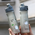 600ml Cartoon Totoro Plastic Water Bottle Kids Portable Sports Camping Bicycle Drinking Cup Fruit Lemon Drinkware