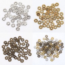1000pcs Tibetan Gold Silver Metal Daisy Wheel Spacers for Jewelry Making
