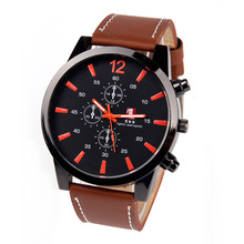 Relogio masculino cuero marca de lujo analógico Display hombre reloj de cuarzo reloj ocasional hombre luz de la noche de hombres reloj
