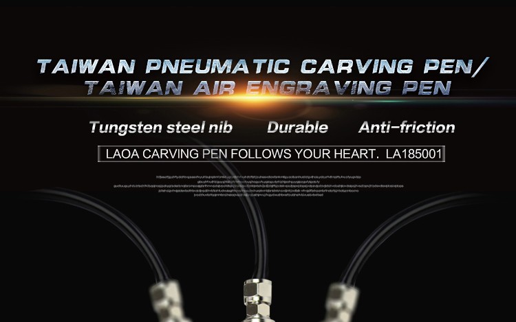 LAOA  Tungsten Steel Pneumatic Engraving Pen Grinder Air Tools Pneumatic Engraver For Engraving Metal Jade Plastic Ceramics