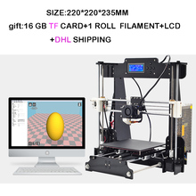 2016 Upgraded Quality High Precision Reprap Prusa i3 DIY 3d Printer kit with 1 Roll Filament+ LCD +16GB TF card+DHL Shipning