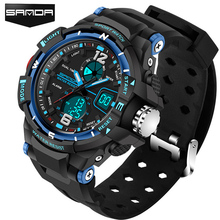 SANDA Sport Watch Men 2017 Clock Male LED Digital Quartz Wrist Watches Men's Top Brand Luxury Digital-watch Relogio Masculino 