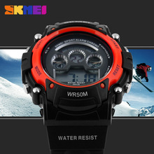 Brand Luxury SKMEI Men Watches Military Watches LED Solar Electronics Sport Watch 50m Waterproof Relogio Masculino