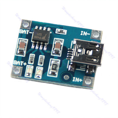 Free Shipping New 1pc Universal 5V Mini USB 1A Lithium Battery Charging Board Charger Module