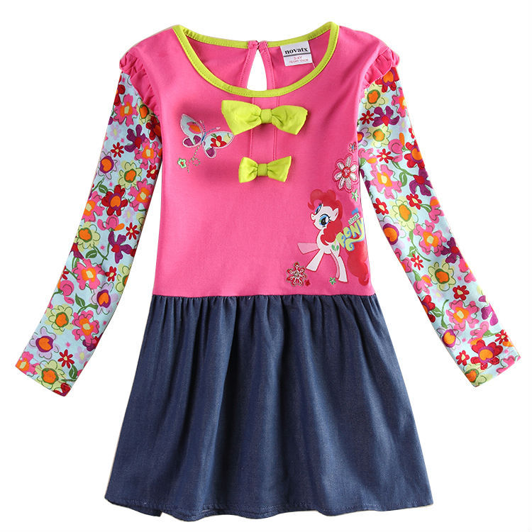 Kids dress for girls novatx autumn flower girls dresses for girl clothes girl party princess costume brand children clothing