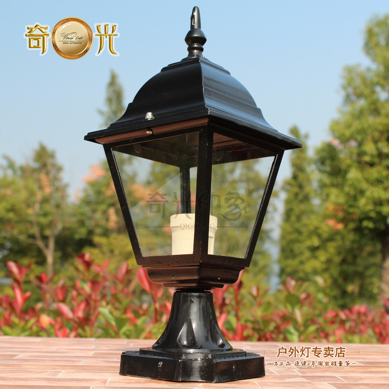 Outdoor waterproof column head outdoor lamp post dome light wall light fashion railing garden ...