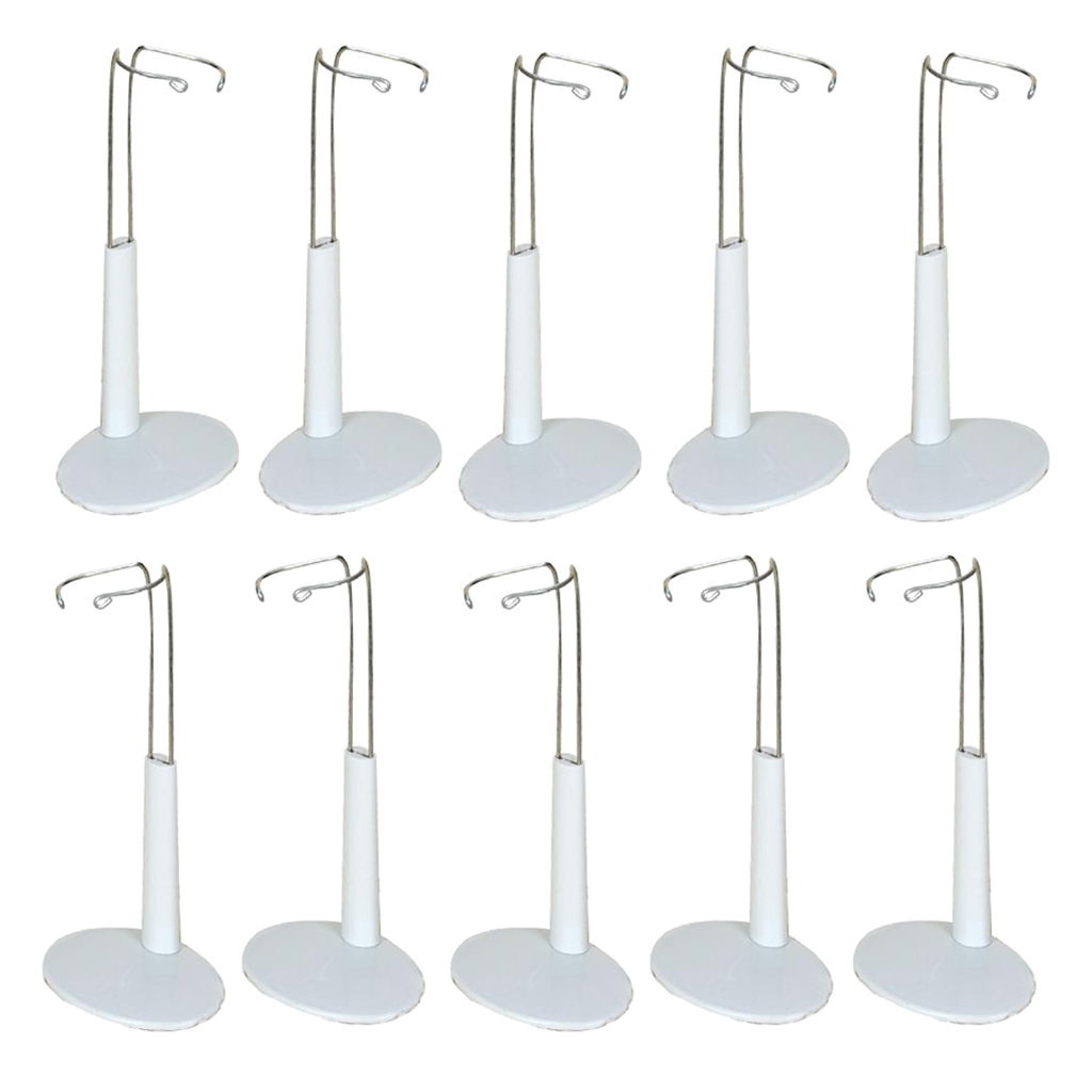6 Set Adjustable Plastic Doll Display Holder Bear Support Stand Accessories 