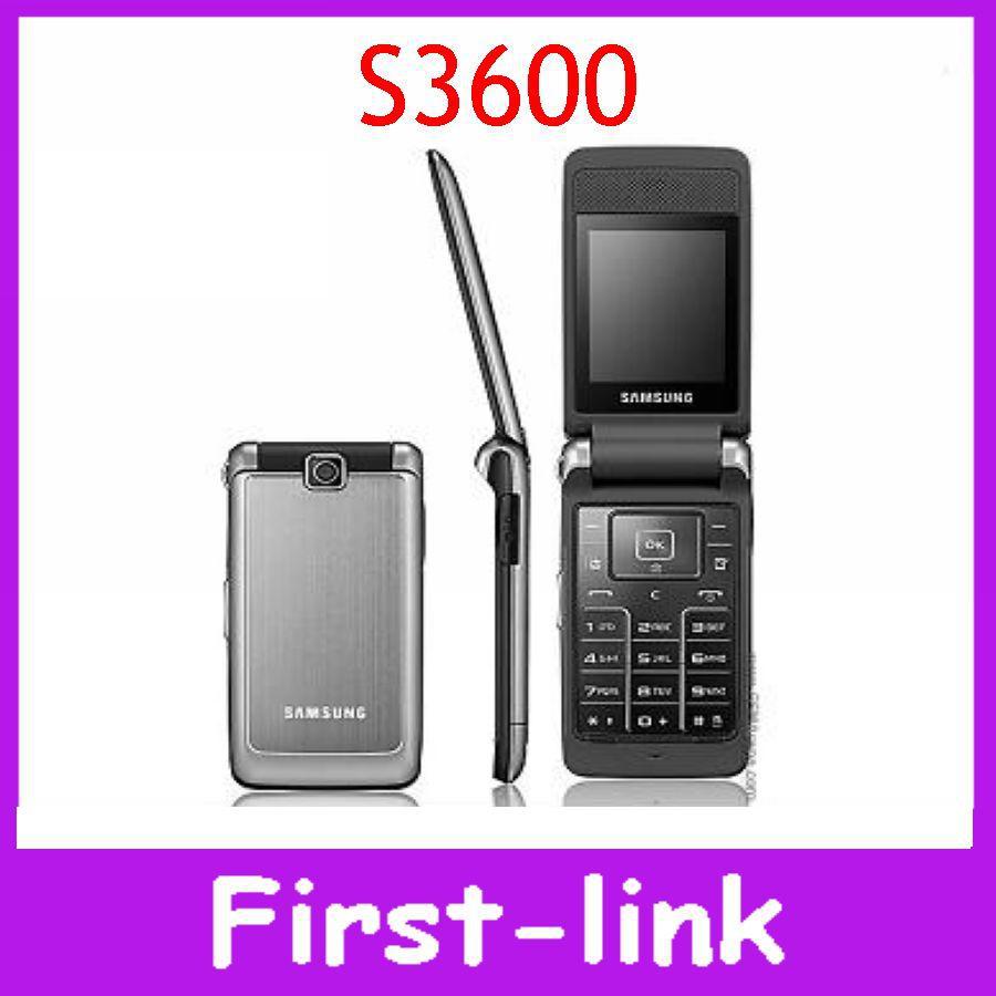 Original Samsung S3600 Flip Mobile phones GSM unlocked 1 3MP Camera 2 2 inch Screen in