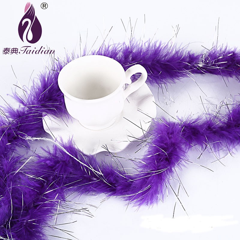 purple Marabou feather Boa 8#