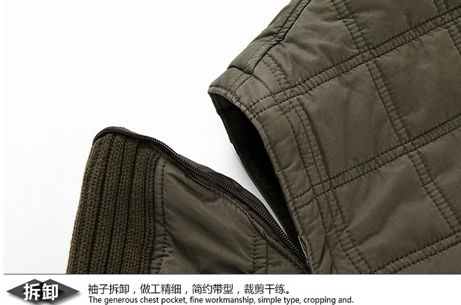 Free shipping 2015 new winter warm cotton hooded thickening leisure fashionable man winter cotton padded clothes