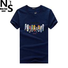 TOP NS New Arrival Men Fashion 2016 Summer Style Men’s t shirt Cotton Funny Printing Pattern T-Shirt New Men Brand Tee