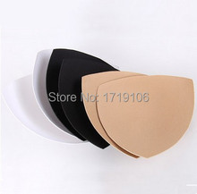 Triangle Bra Cups Foam Pads For Swimwear/bikini/genie bra Breast Lifter Push Up Black Beige White Pads Accessories