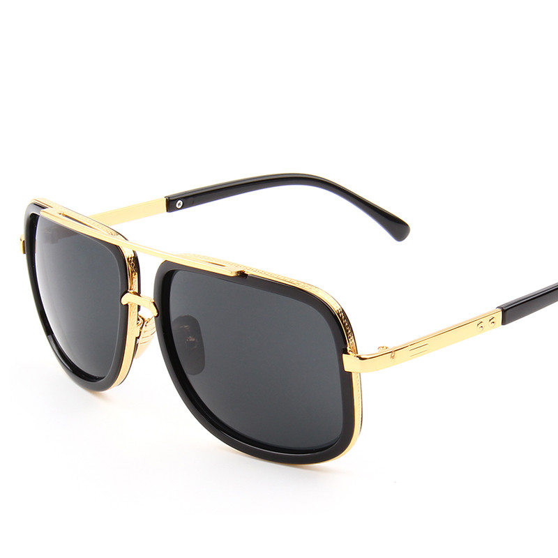 Fashion Luxury Mens Sunglasses Brand Designer Flat Top