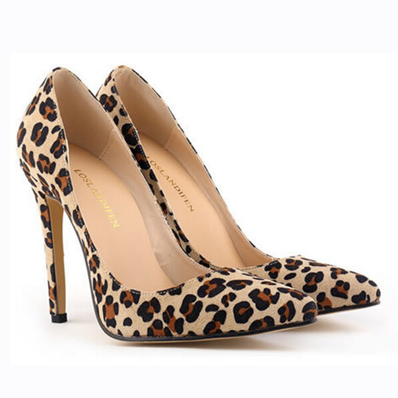 chaussures talon leopard femme