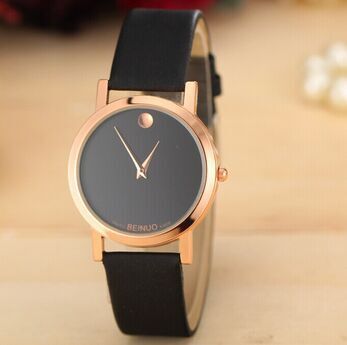 New Leather Strap Watches Women Dress Watch Fashion Business watch Casual Quartz Wristwatches Clock Men relogio