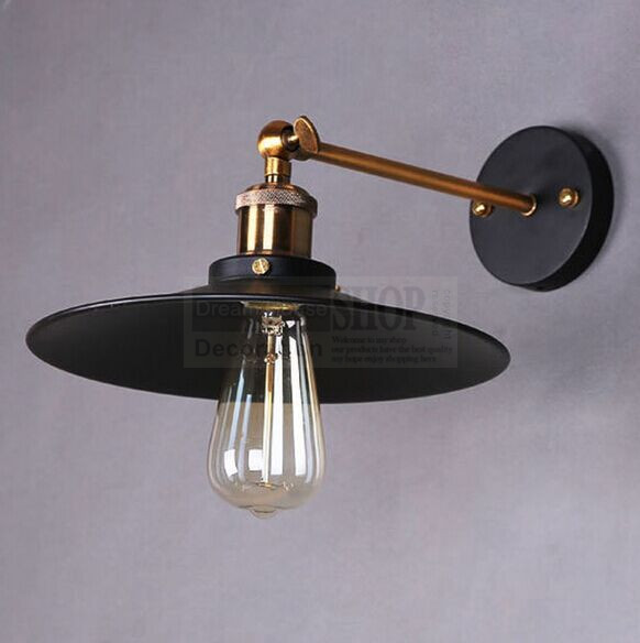American style bedside antique wall lamp single-head living room lights vintage fashion bar lamps