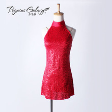 New children’s sense of women hanging neck sequin occur when the ethnic style Latin dance dress modern jazz 1893