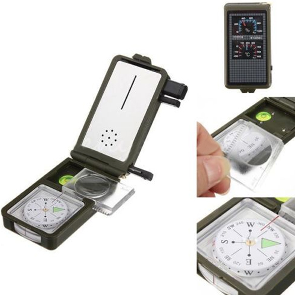 Multifunction 10 in 1 Outdoor Military Camping Survival Tool Compass Kit HS