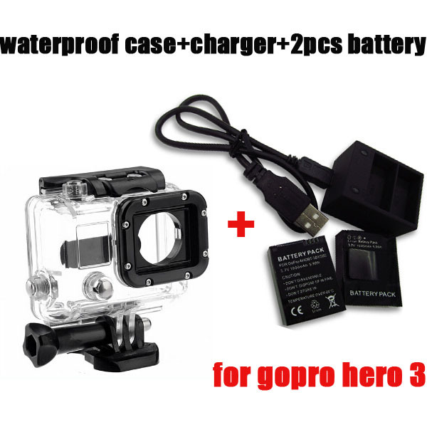 Gopro hero3  AHDPT-301 AHDPT-302 bateria +   + go pro hero 3     GoPro Hero3 hero 3 