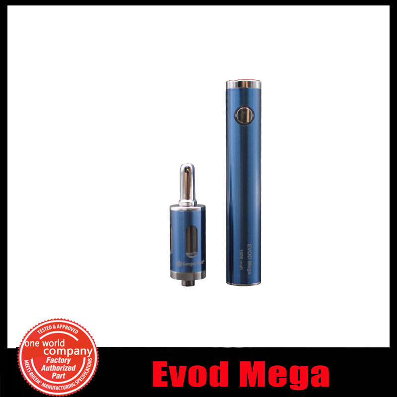 8 1 100% Authentic Kanger Evod Mega Electronic cigarette Adjustable battery 1900mah e cig Kanger Evod Mega Starter Kit