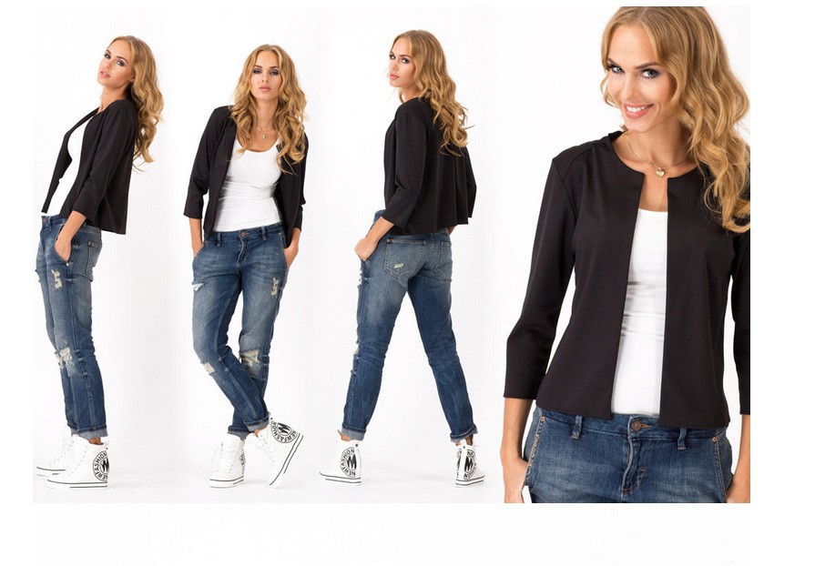 2015 Fall Fashion Women Blazer Slim Candy Color Short Design casacos feminino blazers and jackets JT92 (4)