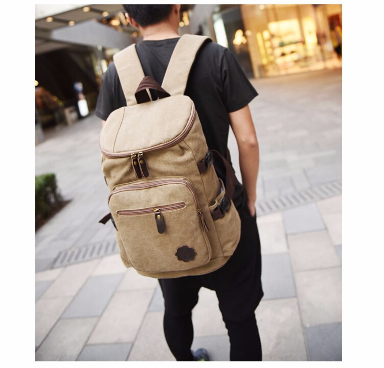 High capacity Vintage Backpack Fashion High quality boy school bag Casual Travel Bags men Canvas Backpack (23)