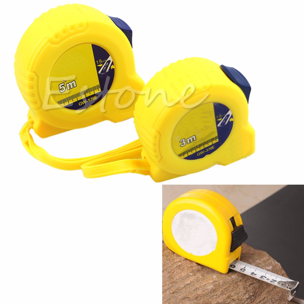 A96 1PC New Retractable Steel Ruler Tape Measure Sewing Cloth Metric Tailor Tools #3M/5M