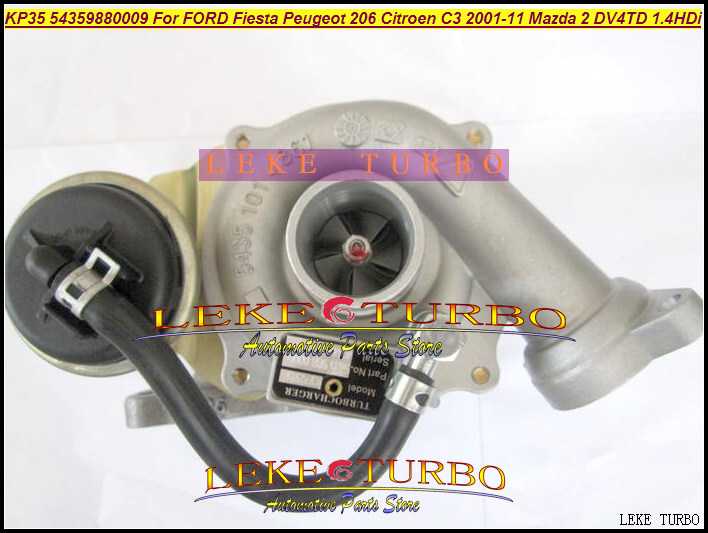KP35 54359700009 54359880009 Turbo Turbocharger For FORD Fiesta 1.4L Peugeot 206 Citroen C3 2001-2011 Mazda 2 DV4TD 1.4L HDi (5)