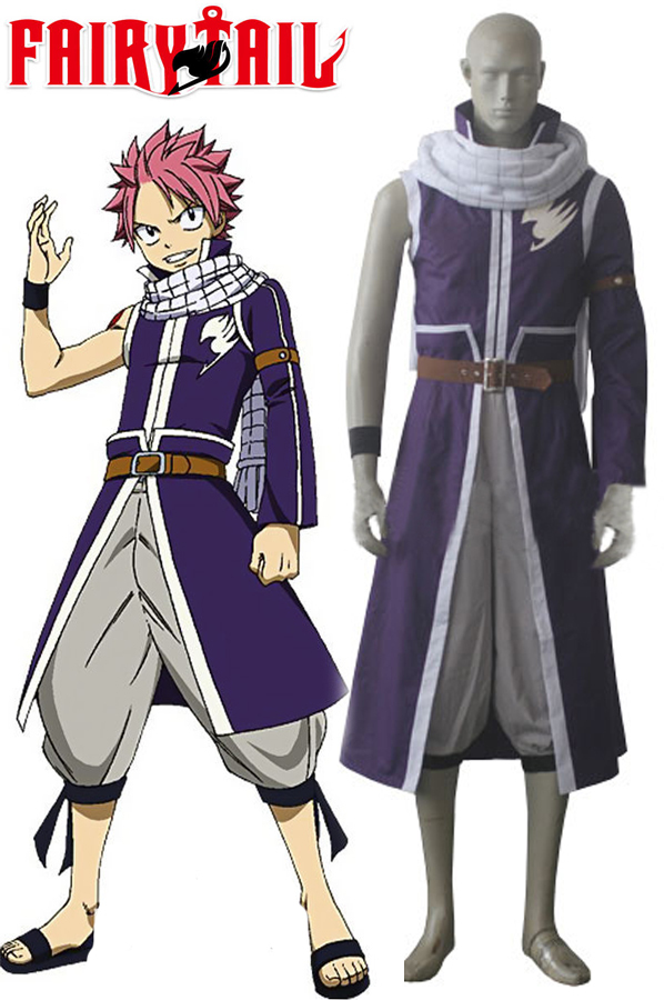 New Fairy Tail Team Fairy Tail A Natsu Dragneel Anime Cosplay Costume Send The Scarf