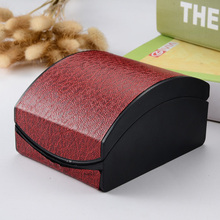 Venta al por mayor reloj de plástico y caja de la PU regalo rojo de moda Round Top caja de reloj puede personalizar LOGO 225
