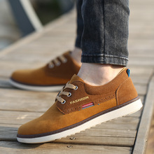 2015 Fall Men s shoes British fashion leather flats sneaker loafers shoes lace up 4 color