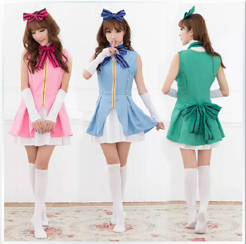 Anime Love Live! Kousaka Honoka/Umi Sonoda/Minami Kotori Cosplay Costume Love Live Start dash!! Cosplay Maid Costume
