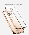 Fashion Deluxe Electroplating TPU Clear Soft Phone Case For Samsung Galaxy J5 S6 6edge S7 7edge