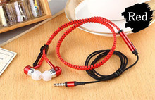New Microphone Mic Earbuds Premium 3 5mm Tangle Free Zipper Earphones Headset mp3 waterproof bluetooth headphones