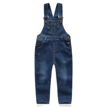 Male child bib pants spring and autumn children’s clothing 2016 child jeans trousers baby casual pants