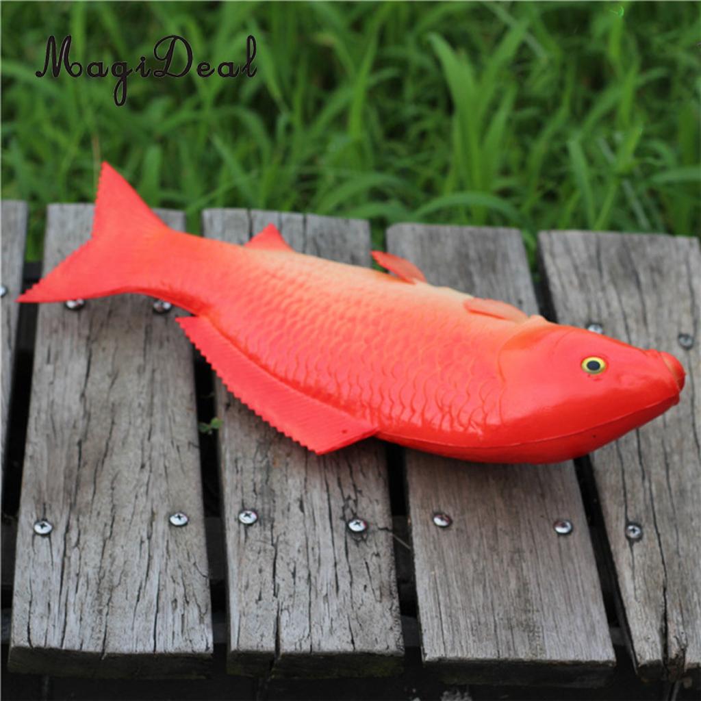 Animal Fish Crafts Kitchen PU 3D Simulation Red Carp Model Plastic Kid's Toy