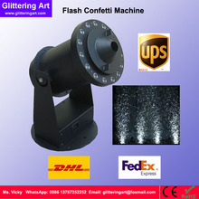 DJ stage special effect metalic aluminum color paper flash confetti indoor fountain shooter blower machine