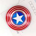 Fidget Spinner Metal Finger Spinner Captain America Shield Marvel Toy Tri Hand Top Spinners beyblade Bearing