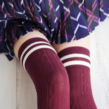 1 Pair Hot Cotton + Wool Women Over Knee Scoks Lady Thigh High Long Socks calcetines largos para mujeres meias de compressao