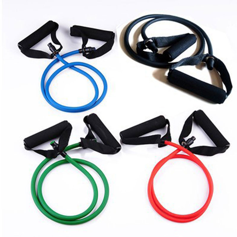 Hot Selling Yoga Tube Body Natural Latex Exercise Elastic Training Pull Rope Fitness Resistance Bands Yoga